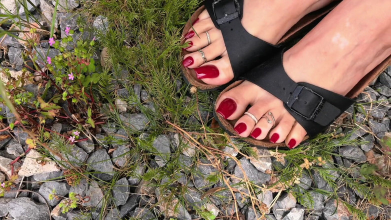 Goddess Lena: Jogando com Birkenstocks