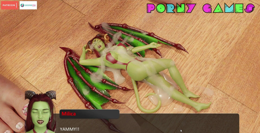 Porny Games: Il libro degli incantesimi - si masturba davanti alla fidanzata gotica (14)