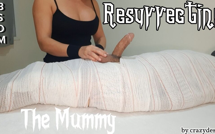 crazydesire: Partie 2, branlette momifiée avec interruption de sperme pendant 2 minutes