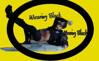 Stink HairyMale: Black Jeans - Smoking in Total Black