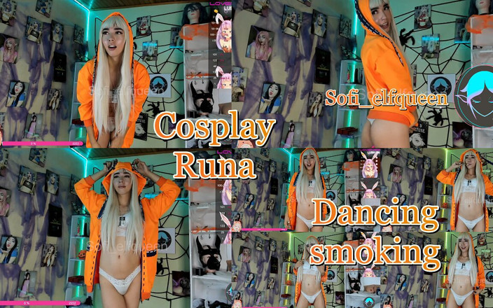 Sofi_elfqueen: Halloween ep2 Runa Cosplay kouření a tanec pro tebe