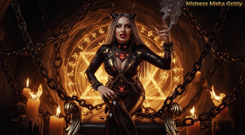 Goddess Misha Goldy: Moje slova ti vyřezávají peklo v hlavě