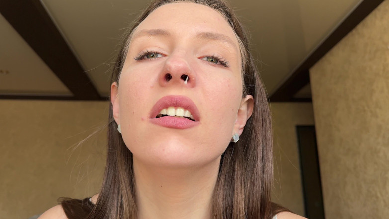 Hottie goddess: Wet Nose Ecstasy POV