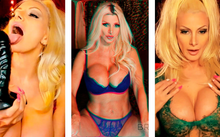 Brittany Andrews: Seksi sarışın Brittany Andrews amını dürtüyor ve büyük göğüslerini yalıyor!