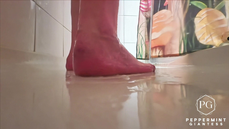 Peppermint Giantess: 67 raksasa mandi pov ukuran 16 kaki &amp; berakhir dengan mulut