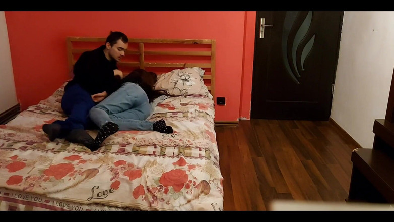The young lovers: Güzel genç kız arkadaşla romantik ve gerçek sevişme