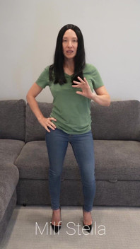 Jeans, Tee & Black Hair