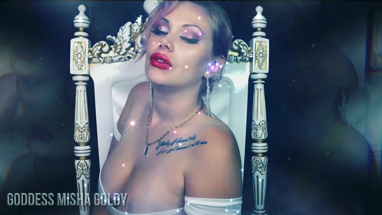 Goddess Misha Goldy: Potere della mia dominazione! Anche ad una grande distanza, tu...