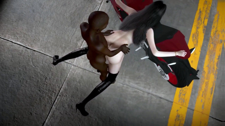 Soiyu Hentai: Chica caliente en motor y polla negra - hentai 3D sin censura...
