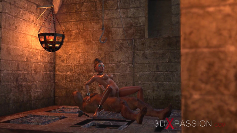 3dxpassion: Grausame monster ficken teenager im dunklen kerker