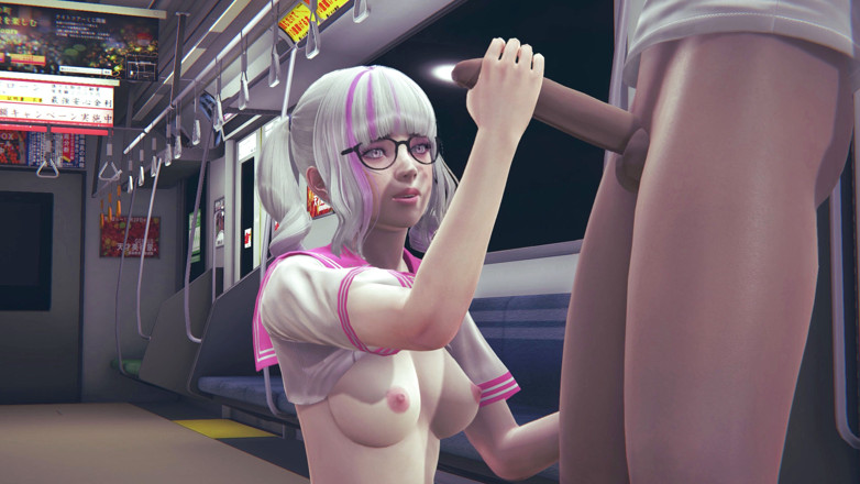 Waifu club 3D: कॉलेज गर्ल कॉलेज सबवे कार में दोस्त को लंड हिलाती है