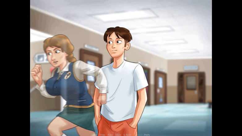 Cartoon Play: Summertime saga parte 222 - falda es rasgada