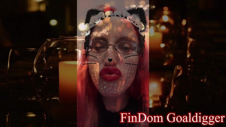 FinDom Goaldigger: Transformación de princesa travesti del gato