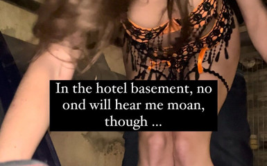 Lety Howl: Sedução e foda rápida no porão do hotel, mas ... Nós...