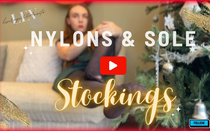Leverageurassets: Navidad en medias de nylon, pies adoración, peludo, vestido de...