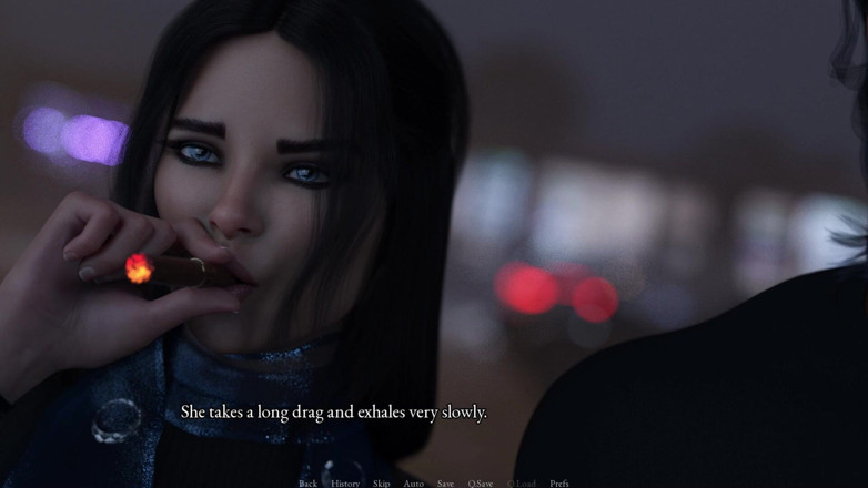 3D Cartoon Porn: Где это все началось 16: William Fingers и лизает киску Miru в туалете бара
