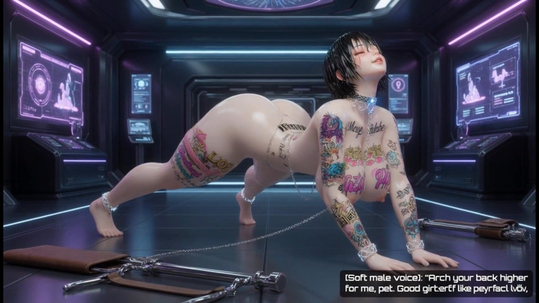 Stories&Anime: Lira Loyal Sclav - cameră de antrenament futuristic BDSM 3D