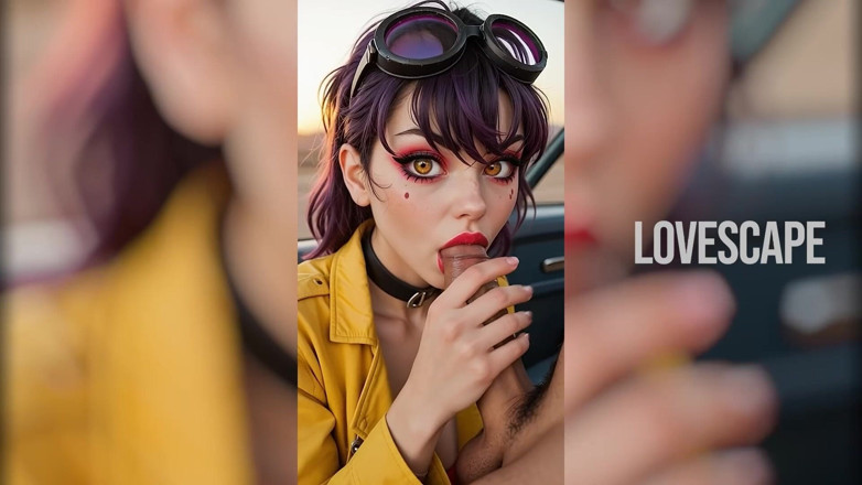 Lovescape: 파일럿 다운과 자지 깊은 : 사막 구조는 야만적 인 섹스로 변합니다.