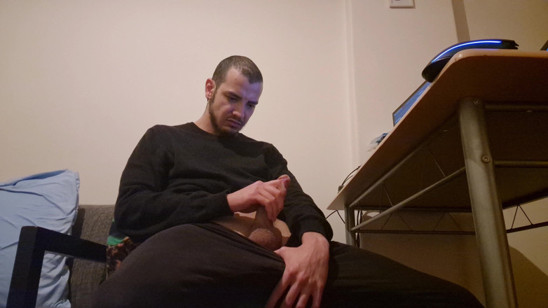 Fitguywithbigdick: Bolas llenas de esperma finalmente vaciadas
