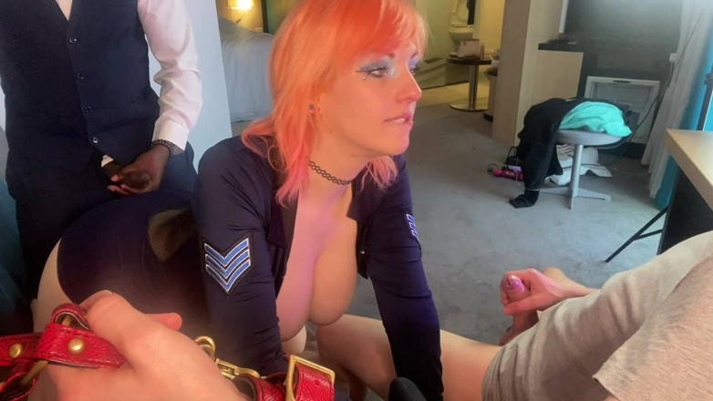 BiMFCoupleUK: Polizistin kitty, cuck, herr w/