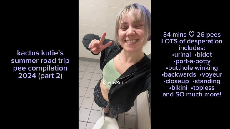 kactus kutie: Compilation d’excursions estivales avec pipi, partie 2
