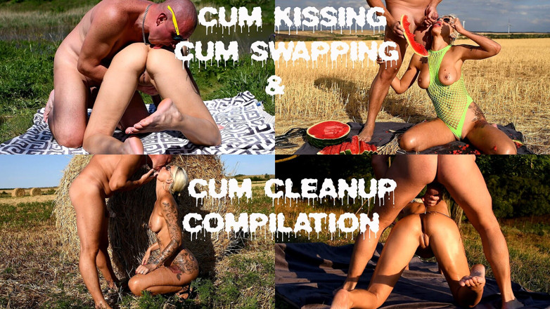 evil-bunny: Meilleure compilation d’baisers de sperme et d’échange de sperme, nettoyage...