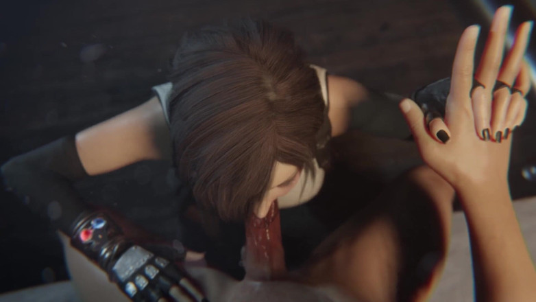 Velvixian 3D: 티파 록하트 페이셜 고스 블랙 립스틱