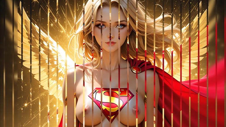 LustRender: Lustrender: Elf Heroine Golden Mist Descent Radiant Glow - Ai Video