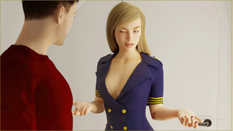 Future Money Man: Geile 18 plus stewardess liebt es, meinen schwanz im Flug zu...