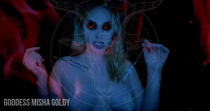 Goddess Misha Goldy: Pociťte blaženost, kterou vám dávám a poddávejte se mému démonickému...