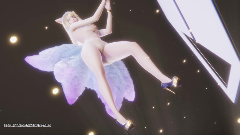 3D-Hentai Games: [mmd] Apink - Dumhdurum Ahri sexy striptease Liga der Legenden, Hentai...