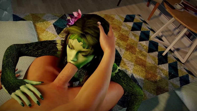 Wraith ward: Sexy dryad succhia il cazzo in video con punto di...