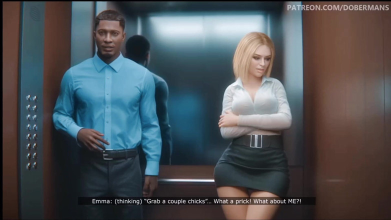 Sexgamer: 사무실 엘리베이터에서 내 핫한 상사를 따먹어