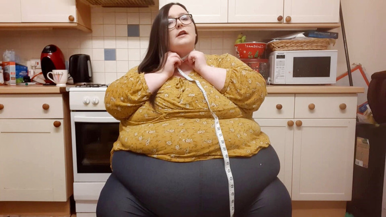 SSBBWLadyBrads: SSBBW si sedla měření v centimetrech obrovských