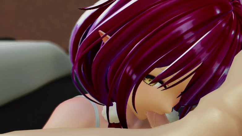 Smixix: Yukihana Lamy mamada preñada hentai vtuber hololive mmd 3d carmesí color...