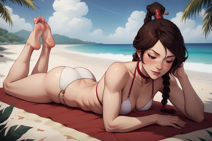 You top AI: Tai Lee faz sexo com um avatar na praia