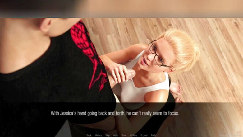 3DXXXTEEN2 Cartoon: Desakan Jessica semakin dekaden. Seks kartun porno 3D