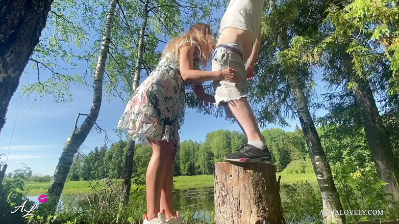 Alisa Lovely: Najlepszy seks na pieska i seks na świeżym powietrzu - amatorska para...