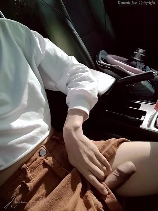 Kawaii Jess: Acariciando-me dentro do meu carro versão completa