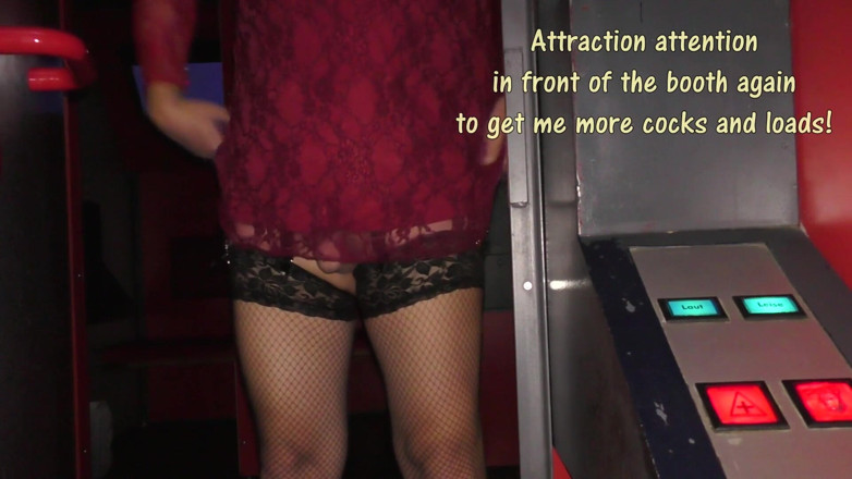 Tranny 4 cock: グローリーホールで複数の負荷を飲み込む - パート2