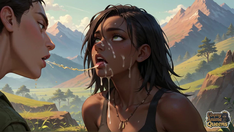 Ebony Anime Queens: Diosa de ébano mama al aire libre Desnuda, cachonda, sexy y...