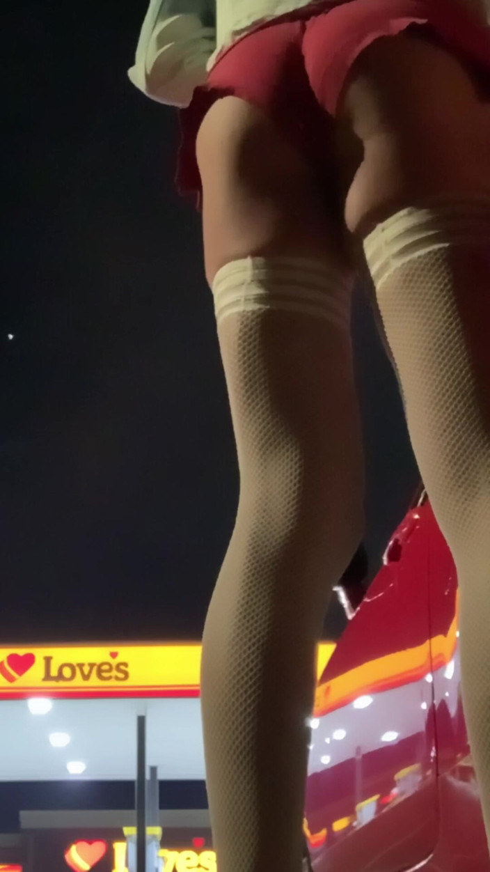 CindieLove: Truck-Stop-strümpfe Schlampe sissy