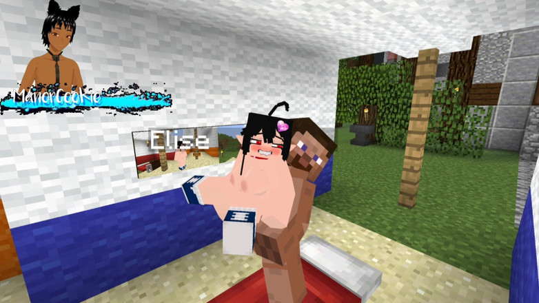 Manor Cookie: Minecraft Jenny mod Fapcraft Elise всегда имеет ее рот открытым для хуя