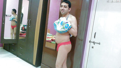 Cute & Nude Crossdresser: Người mặc đồ xuyên thấu ngọt ngào femboy sweet lollipop trong...