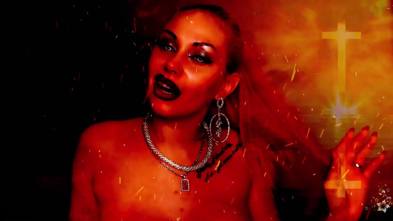 Goddess Misha Goldy: Betoverende anti-religieuze Asmr! Geef je ziel en je lichaam aan...