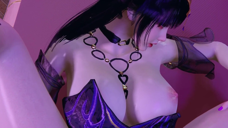 Why fuck so hard: Con đĩ cosplay châu Á ngực bự 3d làm tình bằng chân mạnh...