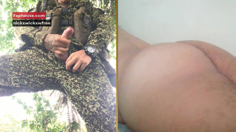 Mafhgy7: Jeune soldat jouit pour moi en direct