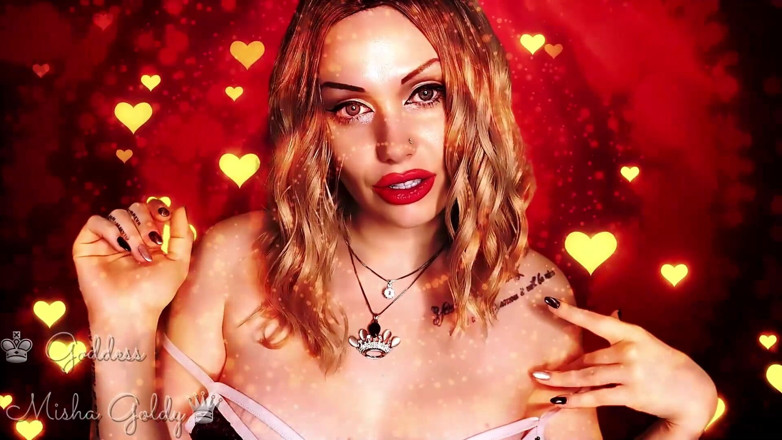 Goddess Misha Goldy: Любовні заклинання! Ти будеш пристраститися до мого голосу та моїх очей! Зачаровує asmr &amp; зоровий контакт, інструкція з дрочки
