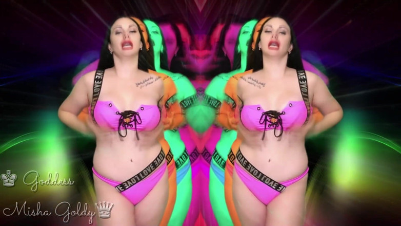 Goddess Misha Goldy: Pozor!!! Nebezpečné halucinogenní Intox-fantazie! Hladit, čichat a zničit svůj orgasmus!