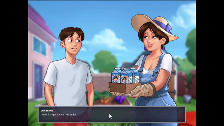 Johannes Gaming: Summertime saga - melk leveren van Diana